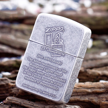 zippo芝宝原装打火机周年纪念款1941复刻古银六十送礼收藏二十五