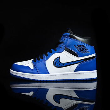 詹姆斯男鞋空军一号联名变色龙球鞋冬季高帮板鞋休闲女鞋aj闪电蓝42