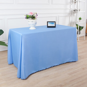 广告桌布地推摆摊台布制作logo户外招牌活动布置展会宣传专用 天蓝色