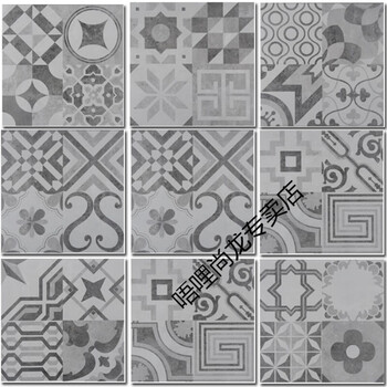 砖仿古砖水泥砖地砖复古砖灰色墙砖花砖艺术瓷砖3009水泥花砖混搭300 300 图片价格品牌报价 京东
