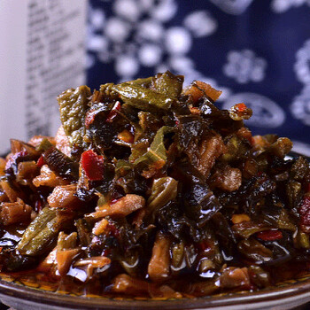 瓶装湖南特产湘西外婆菜下饭开胃腌菜香辣熟食泡菜酱菜咸菜罐装外婆菜