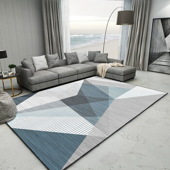 宝丽彩地毯现代家用北欧轻奢客厅沙发卧室沙发茶几满铺地毯几何梦景