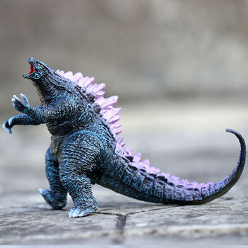 迪士尼商城哥斯拉玩具大战金刚红莲恐龙可动机械模型软胶哥斯拉蛋糕