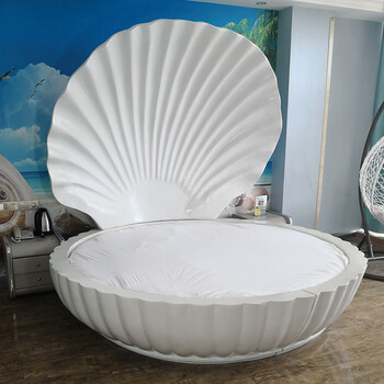 床情双人主题酒店床情床电动床多功能异形床个性水床双人贝壳床现代