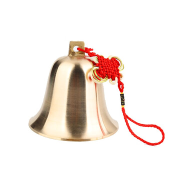 黄铜风铃大号铜铃铛挂件门饰家居挂饰铜钟大门铃铛工艺品 直径约10.
