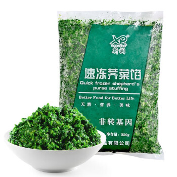 新润荠菜 新润田园荠菜馅350g 野菜冷冻方便蔬菜方便菜半成品菜速冻食品 行情报价价格评测 京东