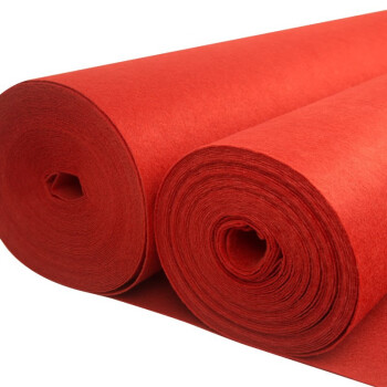 迪茵（DIYIN）商用红地毯一次性婚庆迎宾加厚红毯 约2.5mm厚1.5米宽10米长定制