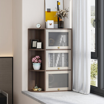 弗拉基米飘窗柜储物柜带门窗台收纳柜置物柜落地防晒书柜阳台书架飘窗