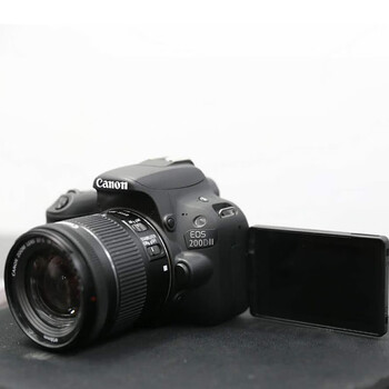 佳能(canon)eos 200d白色单反相机200d二代ii2100d入门相机 港版100d