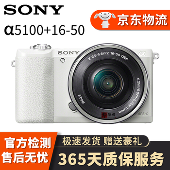 索尼(Sony)A6600 A6500 A6400 A6300 A6000半幅二手微单相机 A5100（16-50mm)套机黑、白色下单备注 95新
