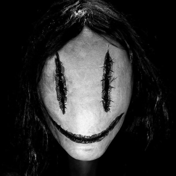 恐怖鬼假恶魔面具万圣节恐怖面具鬼屋密室逃脱npc女鬼吓人扮鬼头套鬼