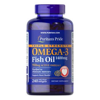 普丽普莱 Omega-3深海鱼油软胶囊 1400mg 心脏关节健康 240粒