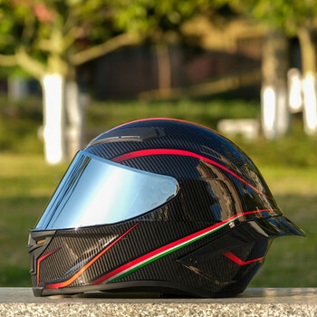 agv摩托车头盔男女士个性炫酷四季机车赛车3c认证安全大尾翼覆式全盔