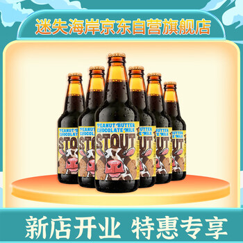 迷失海岸 巧克力牛奶花生酱世涛啤酒  355ml*6  