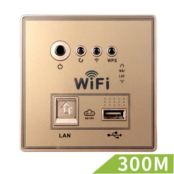 墙壁无线网络wifi插座86型300m无线开关插座面板ap 220v 入墙式墙壁