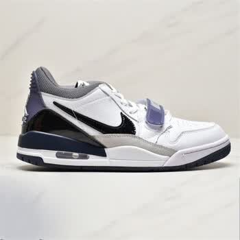 aj312篮球鞋low联名湖人白灰北卡蓝低帮真气垫男女运动鞋 aj312 白紫