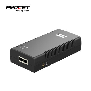 PROCET PT-PSE106GBR 单端口防雷避雷PoE电源 供电器 90W大功率 内有侦测芯片 PT-PSE106GBR