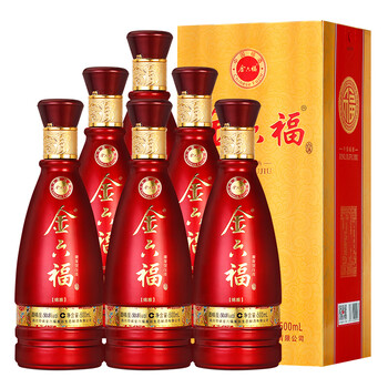 金六福绵雅整箱装白酒50.