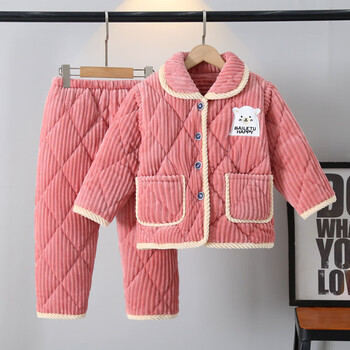 母婴>童装>家居服>家居服套装>乖巧童>乖巧童冬季儿童睡衣珊瑚绒加厚