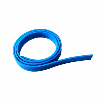 絮实 105cm蓝色进口橡胶胶条 单面刮 玻璃刮胶条清洁保洁耐用耐磨皮条2条装 