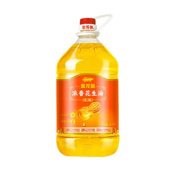 4.5l浓香花生油物理压榨家用炒菜食用植物油色拉油 4.