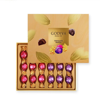 歌帝梵歌帝梵godiva松露形巧克力礼盒精选16颗装520情人节生日送礼