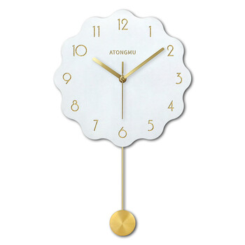北欧艺术装饰挂钟鹿头时钟客厅家用钟表现代简约挂表创意卧室挂墙 白