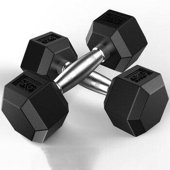 健身包胶包铁电镀哑铃六角固定哑铃7.5kg15kg20公斤商用品质内纯铁 单