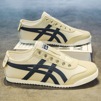 荣西图rongxitu鬼冢阿甘鞋夏季新款懒人情侣无鞋带帆布鞋小白鞋女一脚