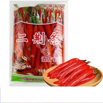 维霆泡红椒 四川红泡椒二荆条2kg袋装老坛自制泡菜酸辣椒泡红椒