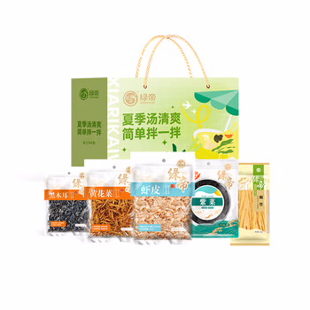 绿帝 四季下饭菜（虾皮紫菜木耳腐竹黄花菜) 375g