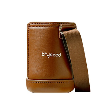 世喜小月龄保温杯套 吸管杯套背带防烫防摔水杯保护套-摩卡棕