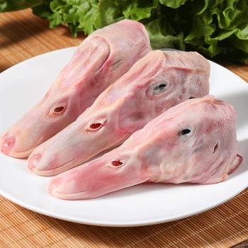 益客多鸭头生冷冻生鲜鸭货生鸭头鸭肉麻辣鸭头零食干锅卤鸭头食材2斤