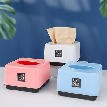 简约正方形抽纸盒商用餐厅饭店酒店烧烤店专用小号餐巾纸盒纸巾盒混搭