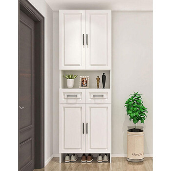 鞋柜到顶玄关柜一体客厅门厅柜家用门口大容量隔断柜定制两门高柜