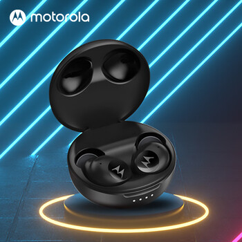 摩托罗拉(motorola)buds 150真无线蓝牙耳机音质游戏运动 黑色 标配