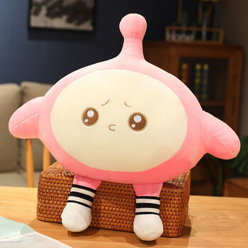 雷斯卡(leisika)蛋仔派对玩偶红小豆毛绒玩具周边布娃娃抱枕靠枕送女