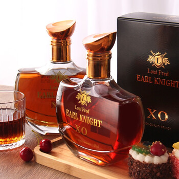xo洋酒 路易弗雷德伯爵骑士x0白兰地 700ml 礼盒装 双支装【图片 价格