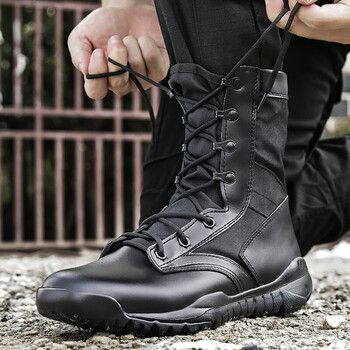 盾郎春夏季户外作战靴男军迷靴高帮作训靴防滑透气战术靴超轻特战靴军