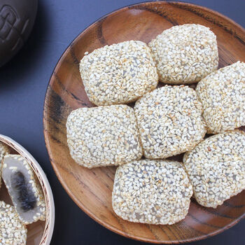 潮汕特产椰丝糯米糍干吃汤圆芝麻糯米糍多种口味 芝麻糯米糍500g(芝麻