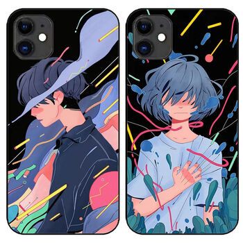 情侣手机壳苹果12p3011适用oppor15定制任意机型vivo荣耀 6号图 后请