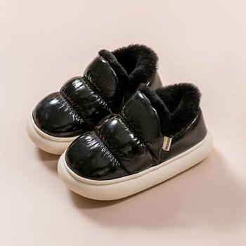 妙翡儿童棉鞋冬季男女童可爱居家防水防滑保暖加绒宝宝中大童棉鞋棉靴