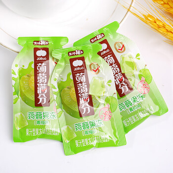 盐津铺子盐津铺子蒟蒻满分果冻果板布丁0脂低卡解馋拖肥儿童吸吸休闲