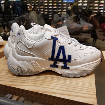 mlb老爹鞋女洋基队ny运动鞋男2022新款鞋子shc1 白色la 保税仓发货