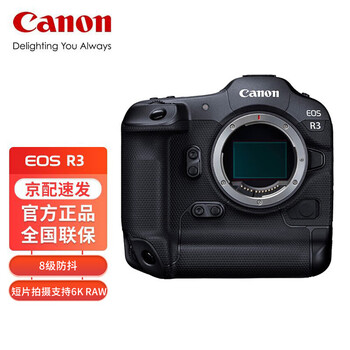 佳能（Canon）EOS R3 旗舰型全画幅专业微单相机 6K短片记录 眼控对焦 实现双重8级防抖 单机身 酷玩旅游套装