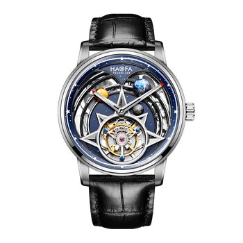 豪法(haofatourbillon) 飞行陀飞轮手表 星际男士机械表 科幻夜光时尚