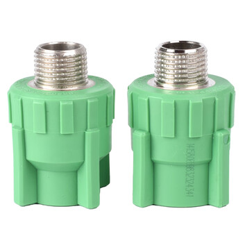 6分25 1寸32外牙直通阳螺纹接头绿 25*1/2外丝直接x5个装