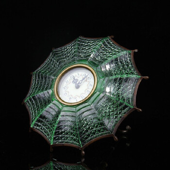 游此斋 玩杂项琉璃钟表 复古装饰民国风格古董钟表