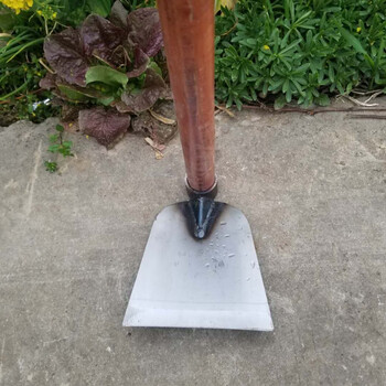 农用加厚锄头开荒种地种菜除草开沟镢头刨地大板锄园艺锄老式锄头二号