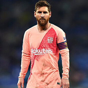 维杰力1819赛季巴萨二客粉色足球服10号梅西运动短裤套装训练服套装